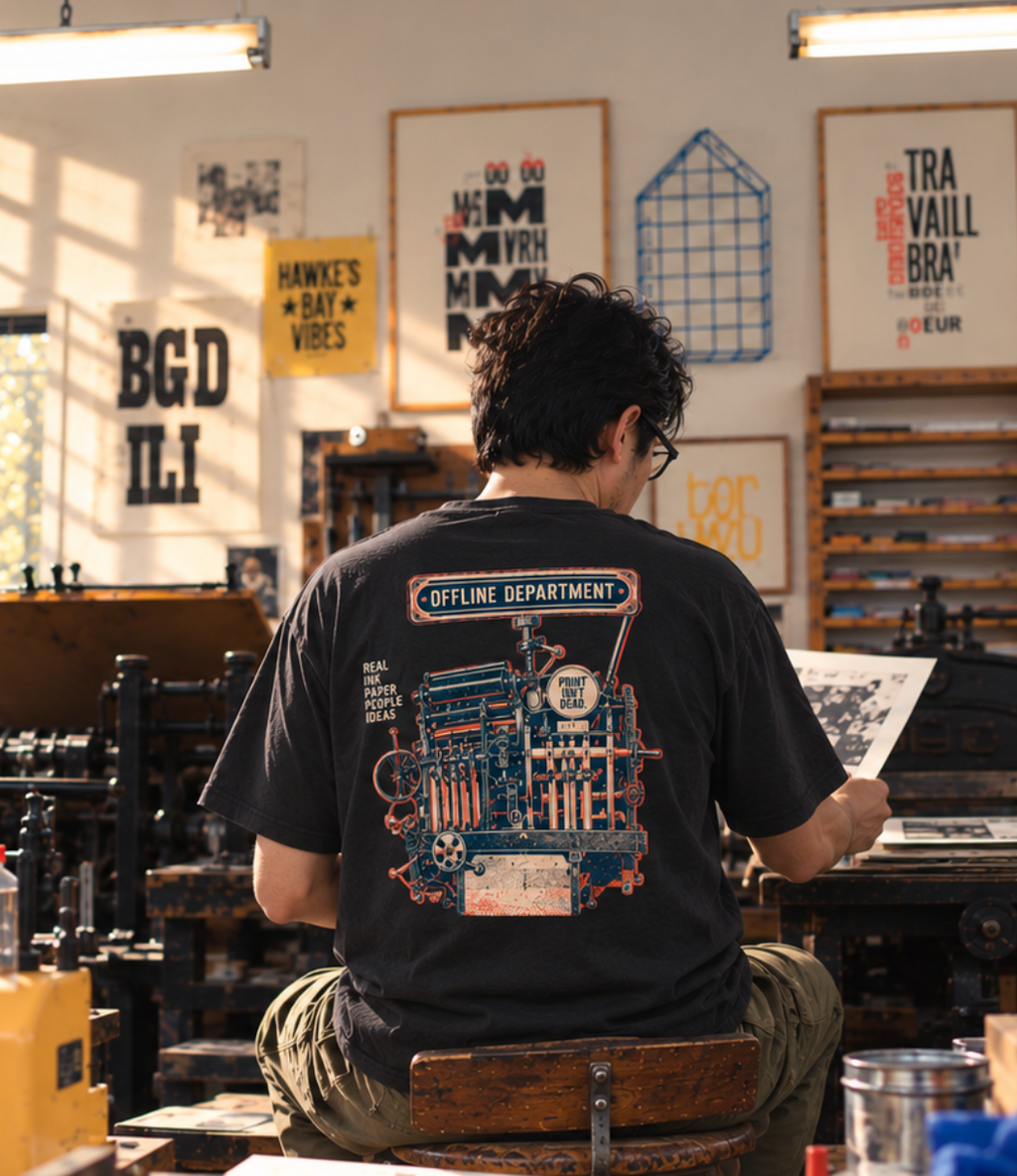 Print Isn’t Dead Tee – Offline Department