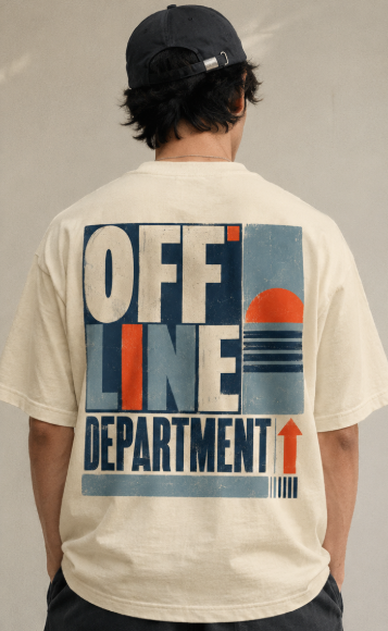 OFFLINE DEPARTMENT — Signal Block Oversized Tee